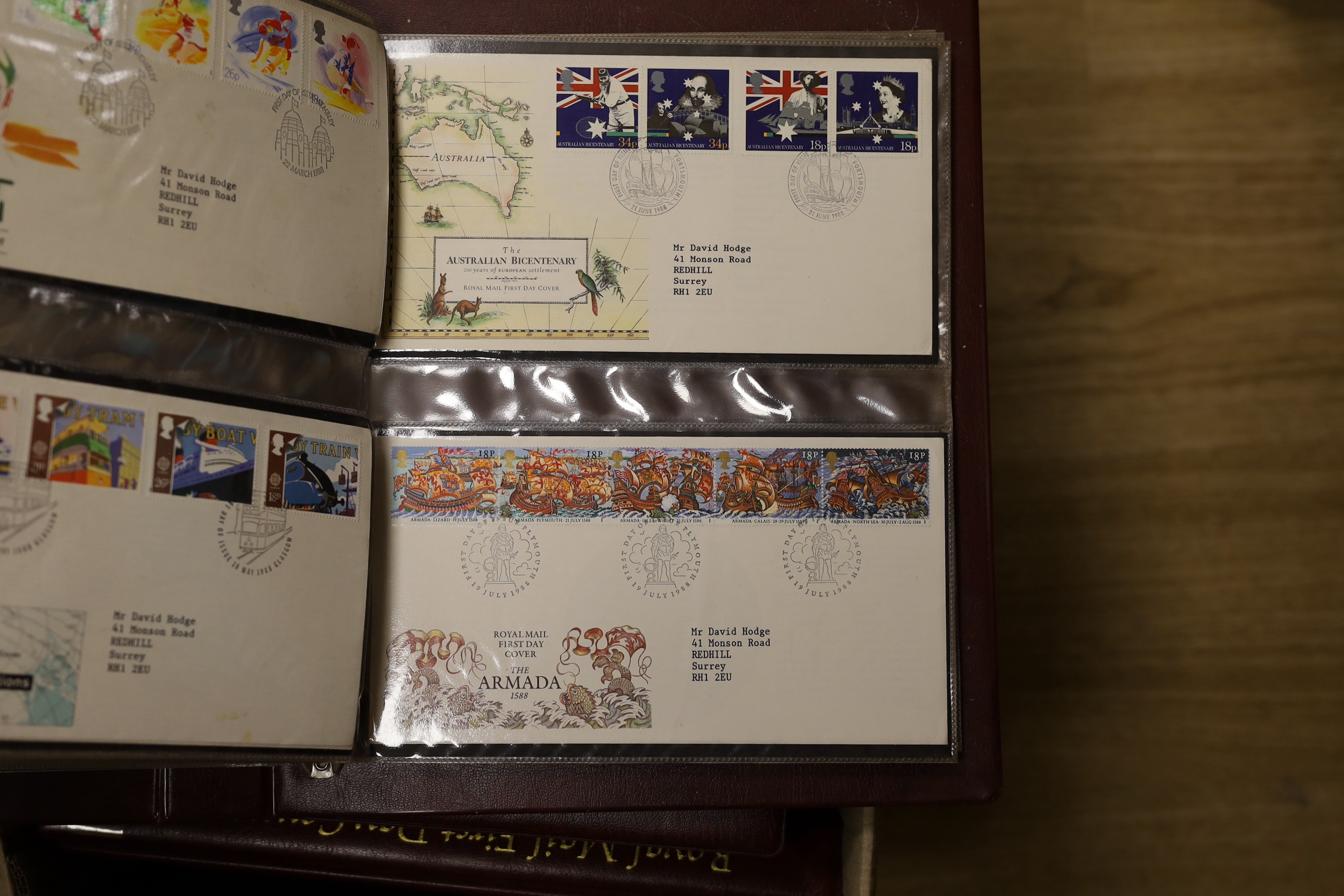 Ten albums of First Day Covers